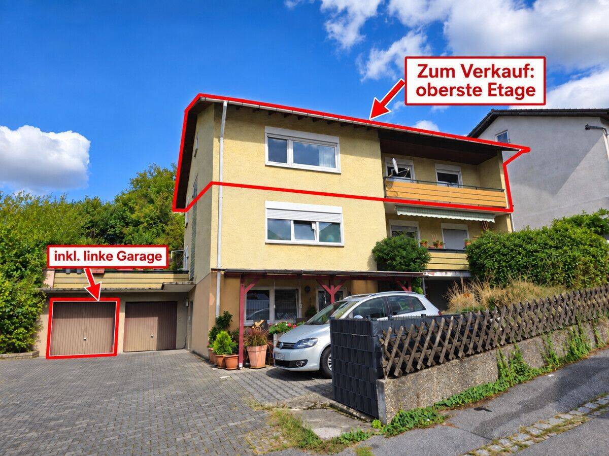 Großzügige 4,5-Zimmer-Dachgeschosswohnung mit viel Potenzial und Garage, 64646 Heppenheim (Bergstraße)