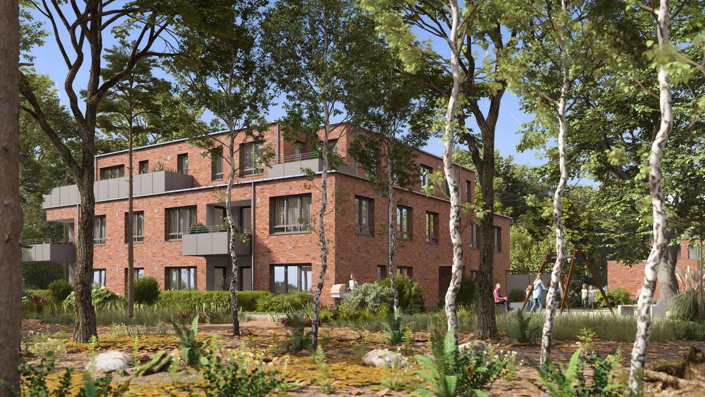 Ihre Neubau 2-Zimmer-Wohnung im 1. OG im KfW 40 Standard – Wohnquartier „Zum Roten Berge“, 48165 Münster (Amelsbüren Angelmodde Berg Fidel Hiltrup)