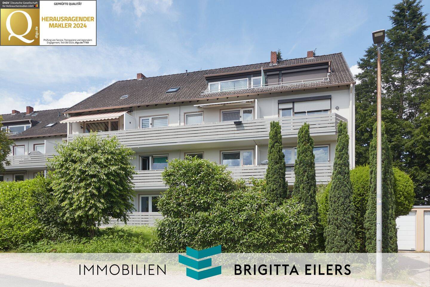Frisch renovierte 3-Zimmer-Wohnung mit Südbalkon, Garage & Gäste-WC in Achim-Baden, 28832 Achim