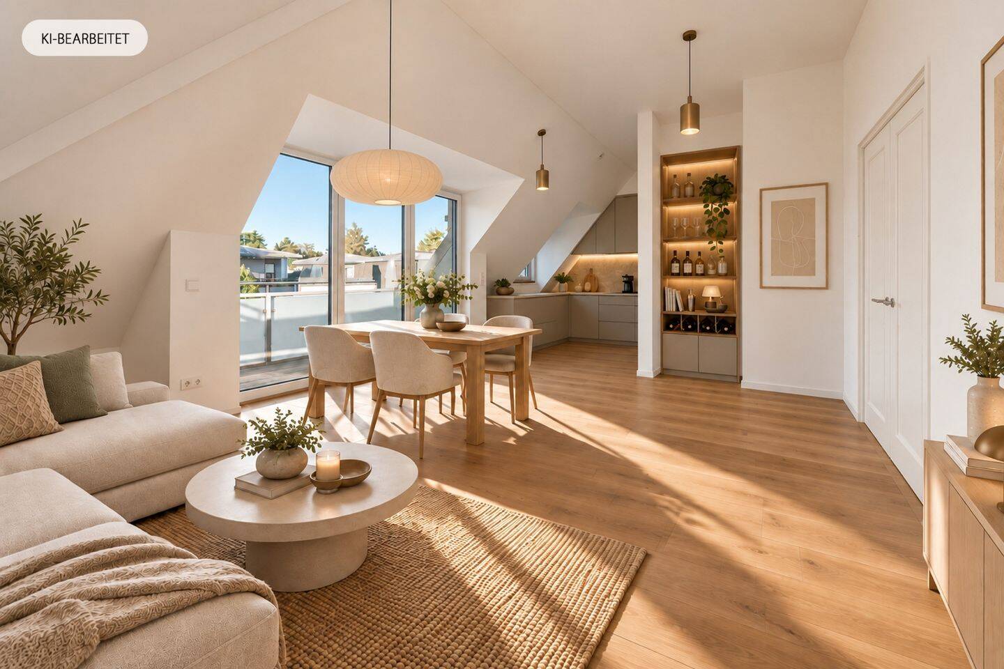 AIGNER – Neubau Dachgeschosswohnung in ruhiger Lage am Truderinger Wald, 81827 München (Ramersdorf-Perlach Trudering-Riem)