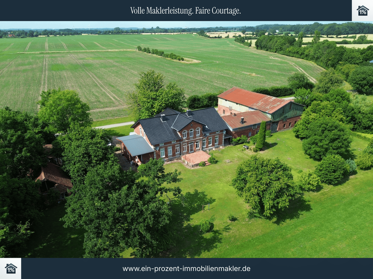 Charmanter Resthof mit Scheunen auf großzügigem Grundstück in ruhiger Alleinlage in Steinfeld, 24888 Steinfeld