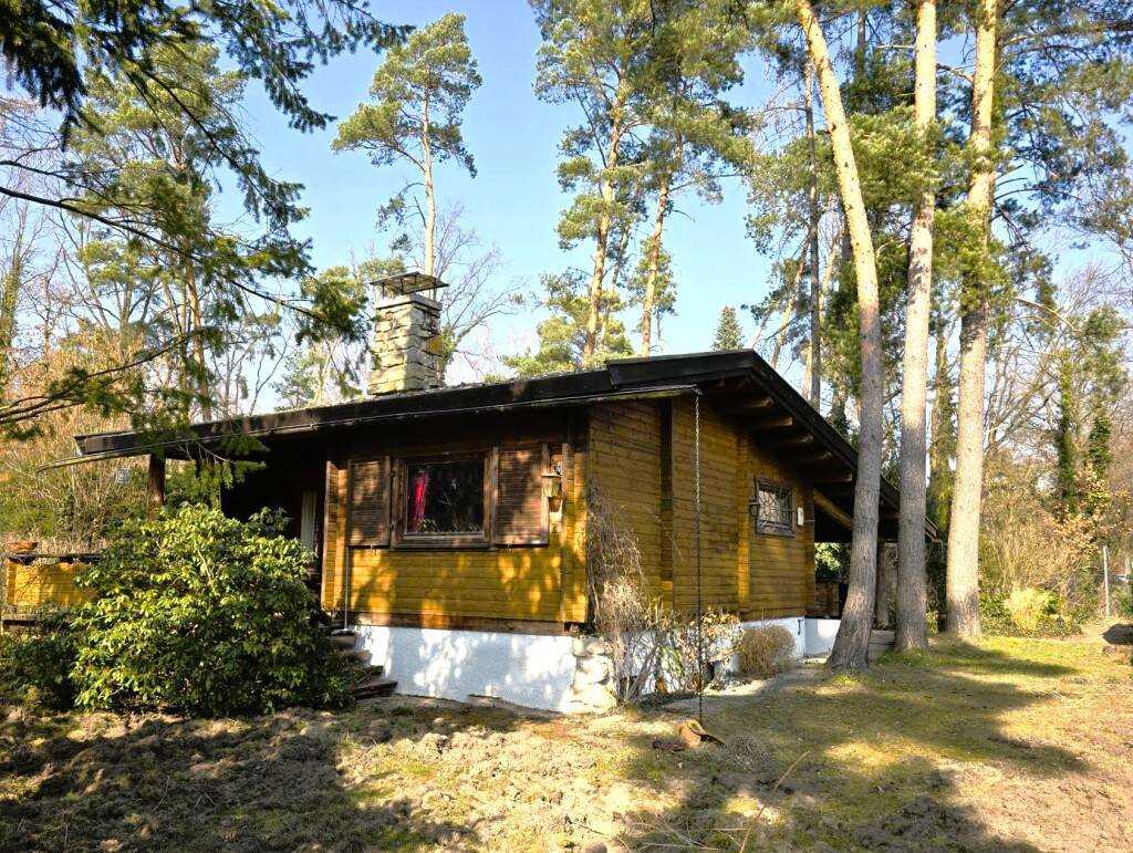 953 m² Grundstück am Grünzug mit Holzblockhaus – 5 Fußminuten zur Badestelle, 14089 Berlin (Spandau Gatow Kladow Kolonie Windmühlenberg)
