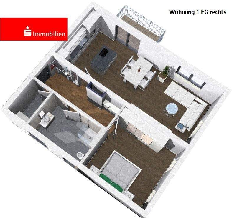 Neubauwohnung zum selber gestalten in zentraler Lage!, 35066 Frankenberg (Eder)
