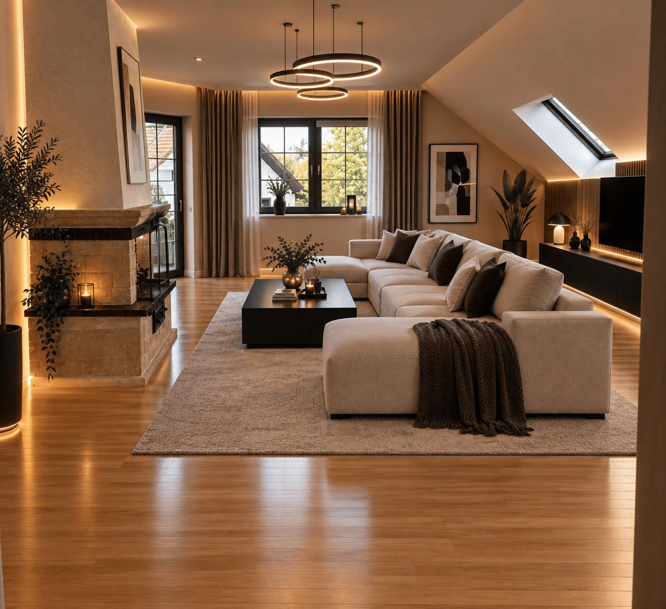 Wunderschöne Dachgeschosswohnung mit 3 Balkonen, 2 Bädern & Kamin – ruhige Lage in Neu-Isenburg, 63263 Neu-Isenburg