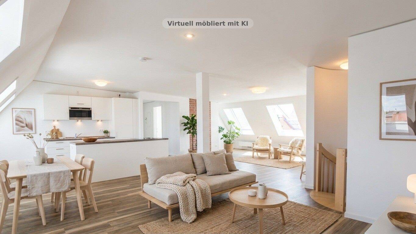 HOMESK – Großzügige 5-Zimmer-Maisonette-Dachgeschosswohnung mit Aufzug und Einbauküche und 3 Bädern, 10435 Berlin (Mitte Prenzlauer Berg)