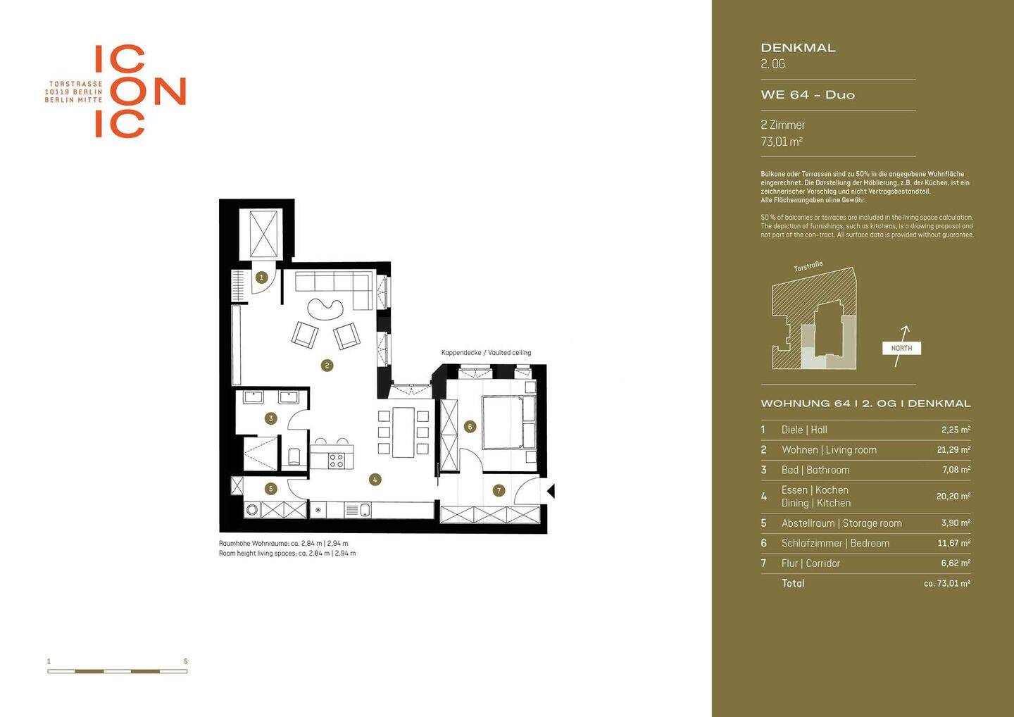 Historisch & Urban: 70 QM- Wohnung im Denkmal im Herzen Berlins, 10115 Berlin (Mitte Wedding)