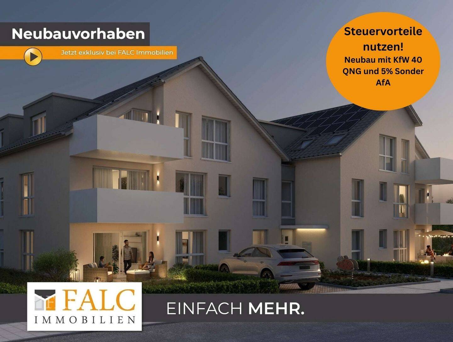 Modern wohnen, draußen genießen – Neubauwohnung mit Garten in Flein – FALC Immobilien, 74223 Flein