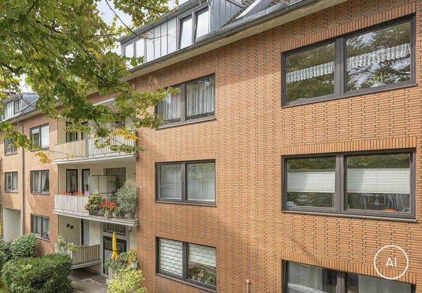 Gepflegte 3-Zimmer-Eigentumswohnung mit drei Balkonen in Düsseldorf-Rath, 40472 Düsseldorf (Hubbelrath Lichtenbroich Rath Unterrath)