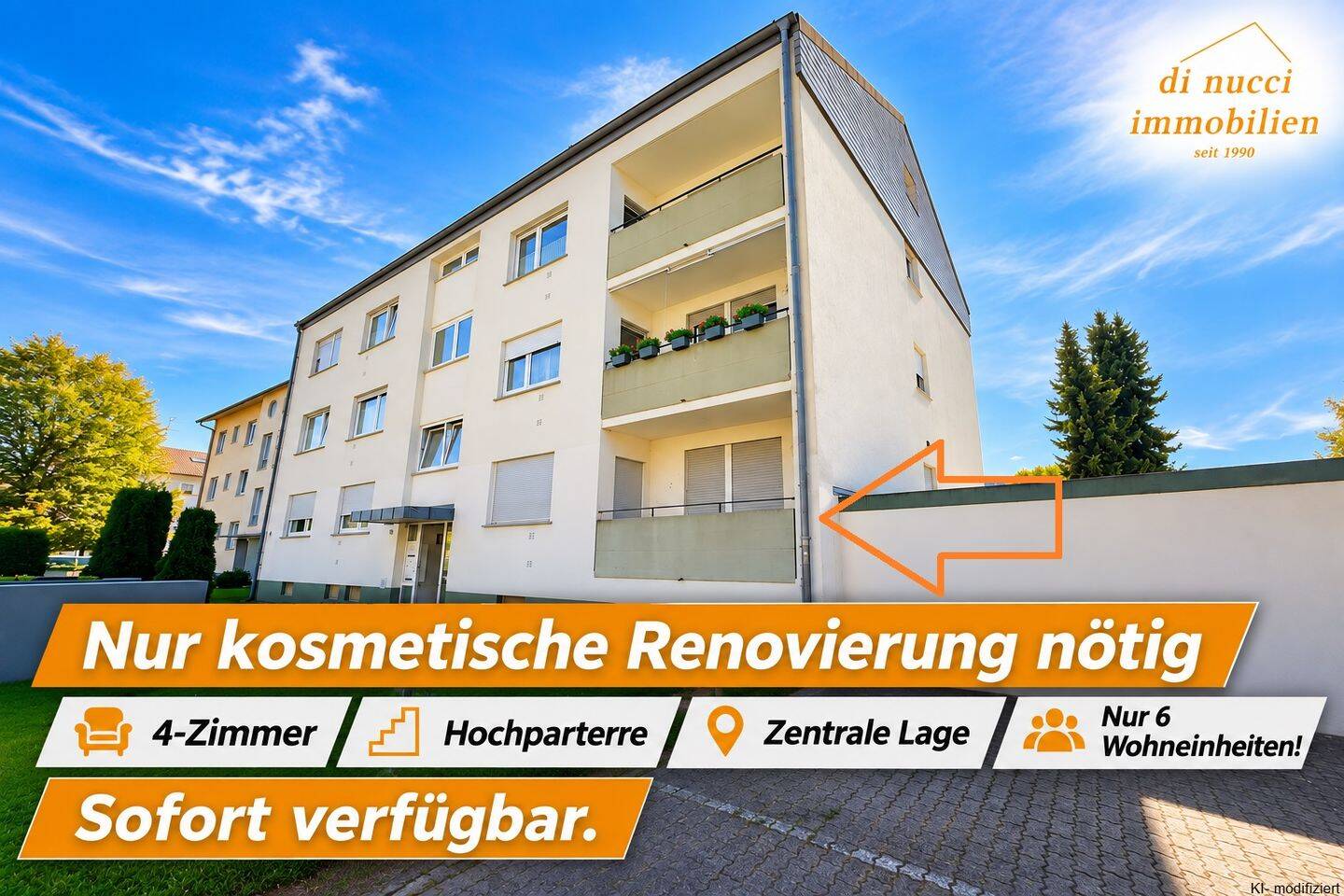 Zentral wohnen im Hochparterre – 4 Zimmer, perfekt für Jung & Alt., 79713 Bad Säckingen