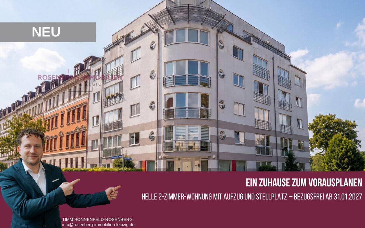 Bezugsfrei ab 2027: Helle 2-Zimmer-Wohnung mit Aufzug, Stellplatz und Wohnkomfort in Möckern sichern, 4159 Leipzig (Lützschena-Stahmeln Möckern Wahren)
