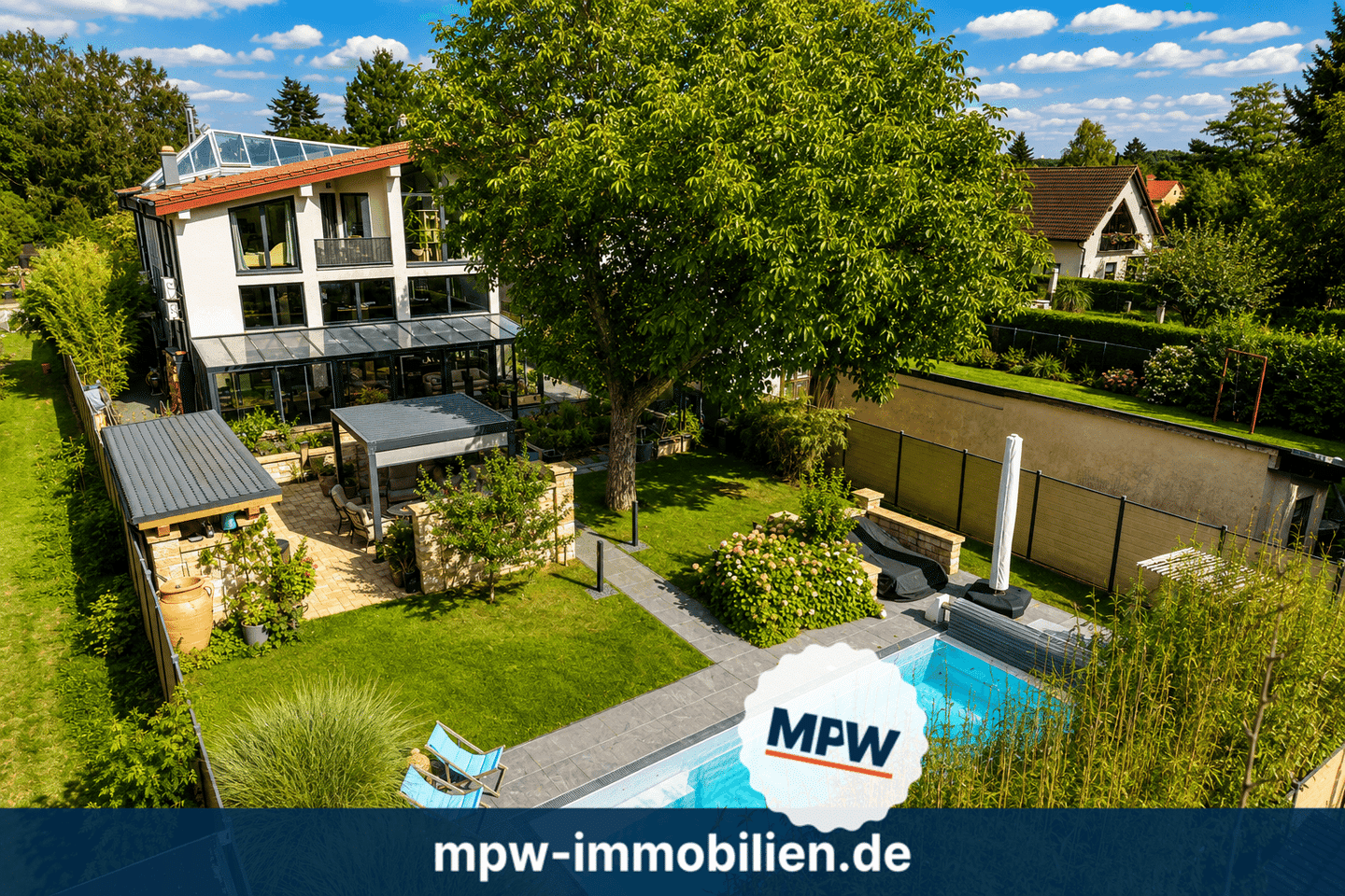 Drinnen draußen wohnen: Pool, Außenküche & außergewöhnliche Architektur, 12557 Berlin (Treptow-Köpenick)