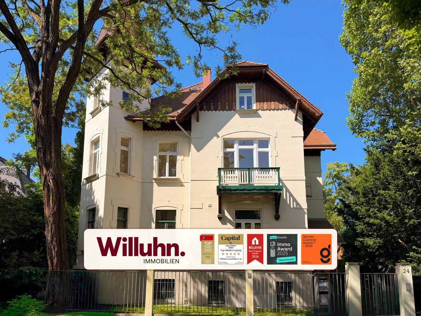 ab sofort bezugsfrei | 7 Zimmer | ca. 308 m² Wohnfläche | ca. 2.020 m² Grundstück | 2 Stellplätze, 4416 Markkleeberg