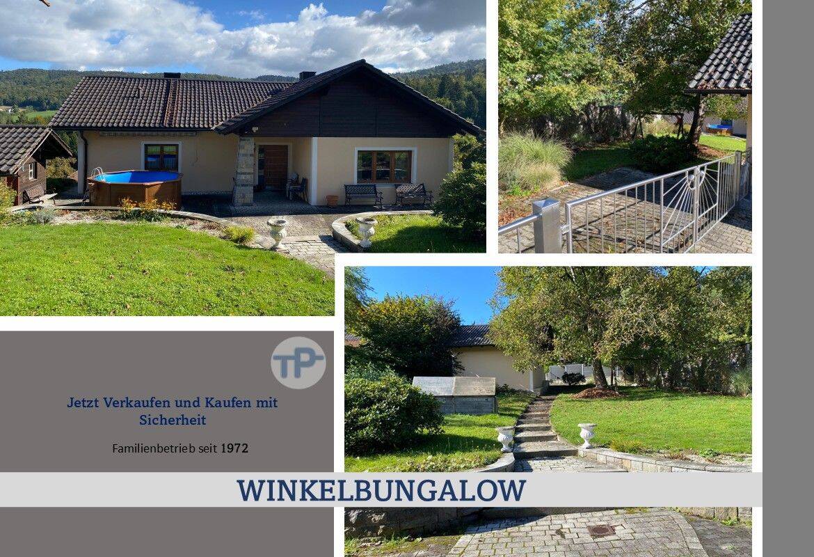 SONNIGER WINKELBUNGALOW MIT EINLIEGERWOHNUNG, 94051 Hauzenberg