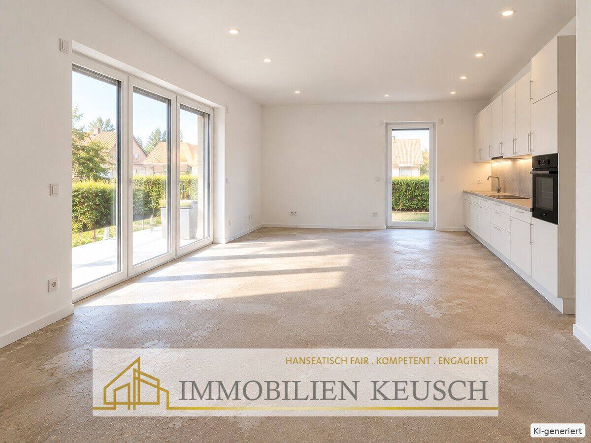 Barrierearme, große & sanierte 4 Zi.-Wohnung in zentraler Lage, große Terrasse + Souterrain + Garage, 28832 Achim