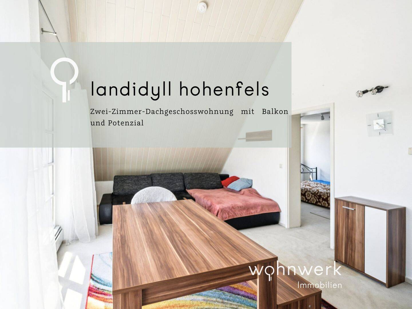 Landidyll Hohenfels – 2-Zimmer-Dachgeschosswohnung mit Balkon und Potenzial, 78355 Hohenfels