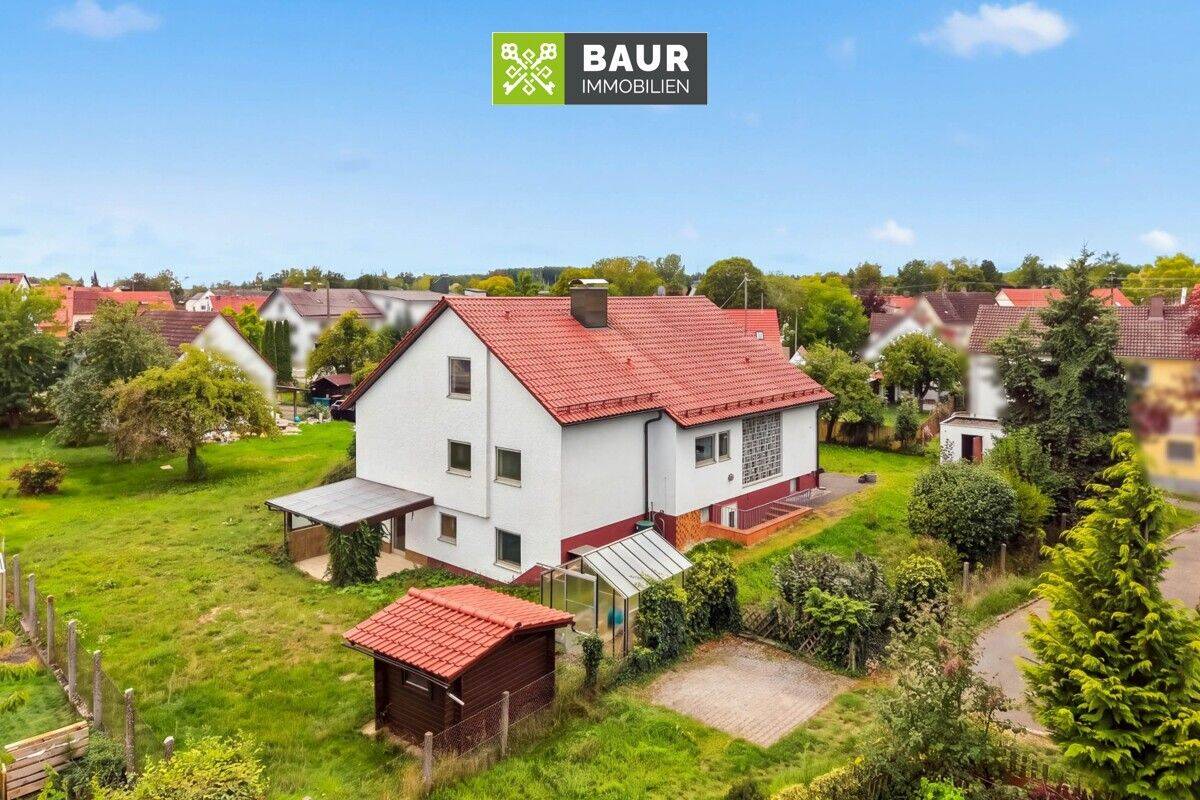 360° I SOFORT FREI! Freistehendes Einfamilienhaus mit  Potenzial und großem Grundstück in Bibertal, 89346 Bibertal