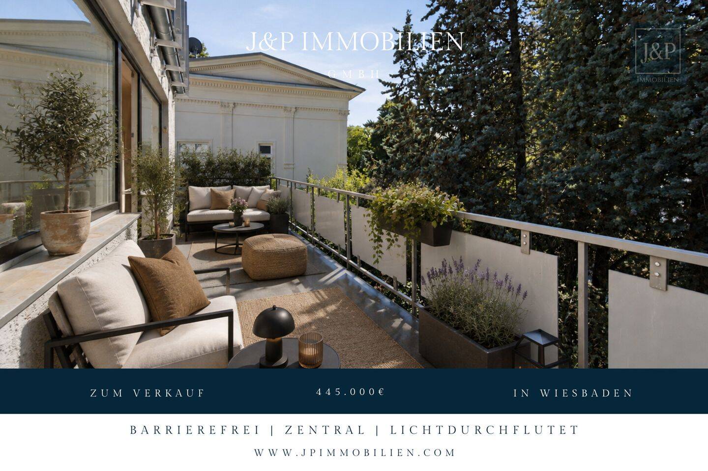 Komfortabel am Kurpark wohnen: Barrierefreier Zugang, großer Balkon & Tiefgaragenstellplatz, 65193 Wiesbaden (Sonnenberg Wiesbaden)