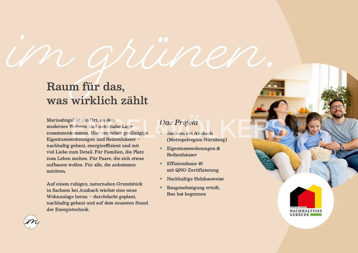 Neubauprojekt Mariushügel – Moderne Eigentumswohnungen, 91623 Sachsen b. Ansbach