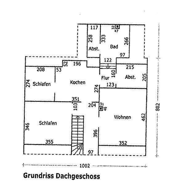 Gepflegte 2,5-Zimmer-Dachgeschosswohnung in Cloppenburg, 49661 Cloppenburg