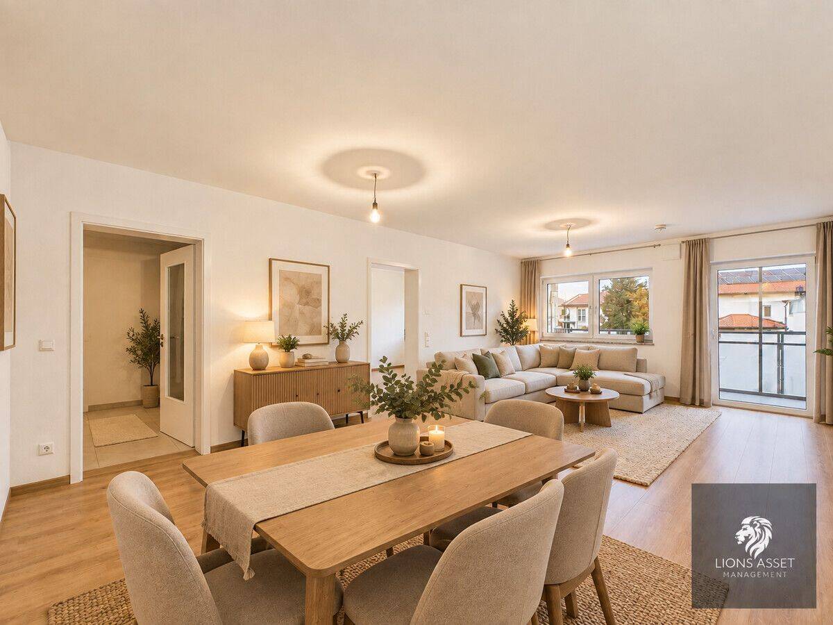 Großzügige 4-Zimmer-Wohnung | 100,60 m² | Neubau 2023 | Balkon | KfW-40+ | Bezugsfrei ab 01.11.2026, 83064 Raubling