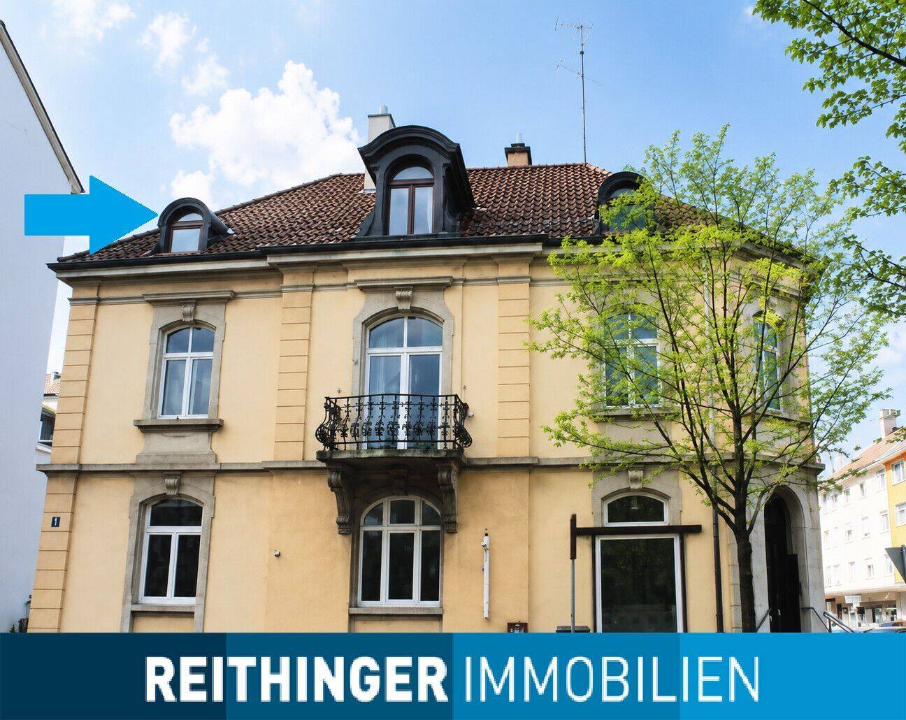 4,5-Zimmer-Dachgeschoss-Mietwohnung in stilvoller Stadtvilla, 78224 Singen (Hohentwiel)