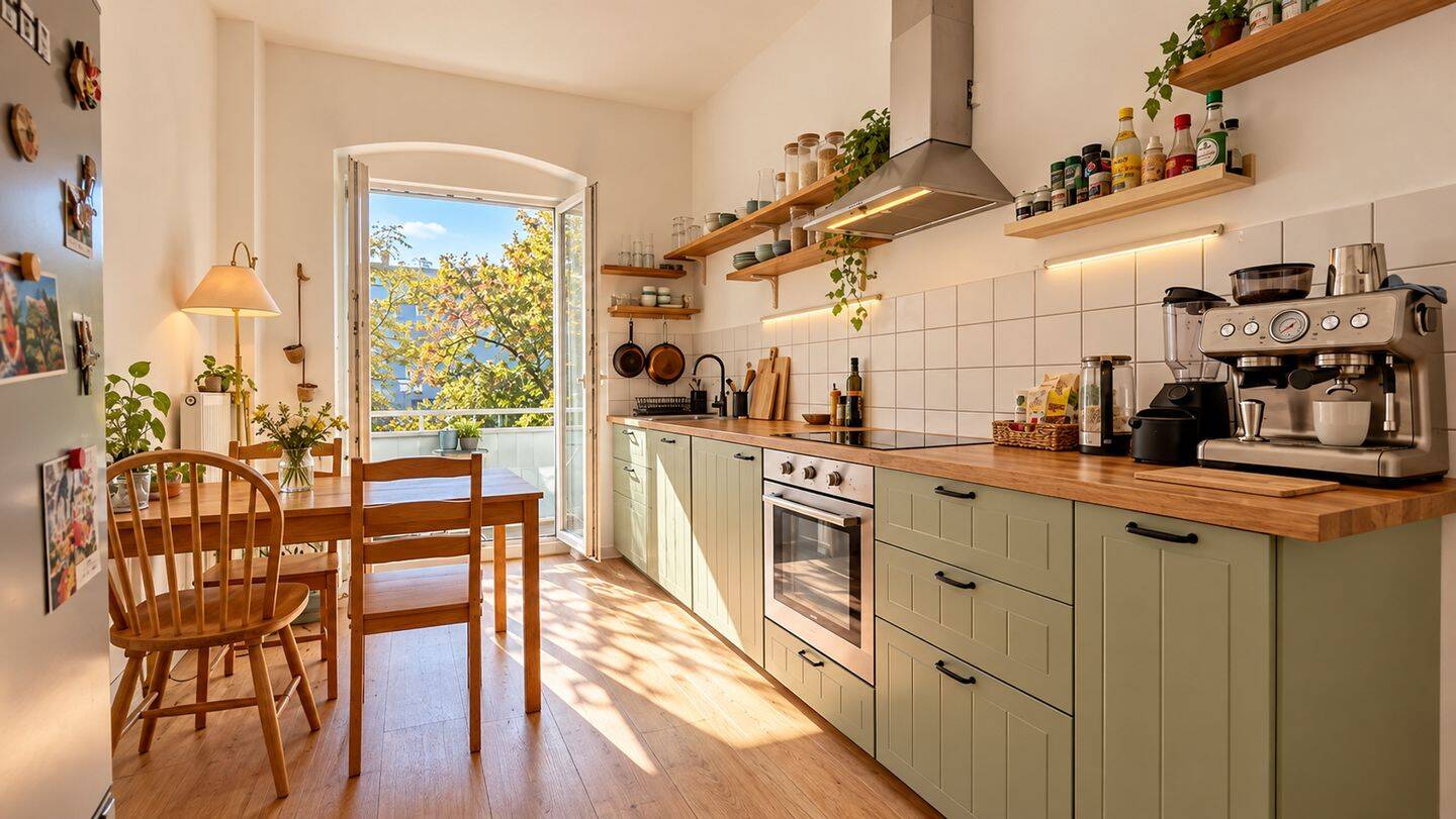 Helle 2-Zi. mit Südwestbalkon im Grünen – provisionsfrei in PBerg, 10407 Berlin (Pankow Kleingartenanlage Grönland Kleingartenanlage Neues Heim Kleingartenanlage Volkspark Prenzlauer Berg Prenzlauer Berg)