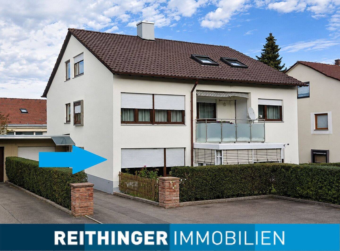 Gepflegte 4,5-Zimmer-Erdgeschosswohnung mit Wintergarten, Garten und Garage in Fellbach, 70734 Fellbach