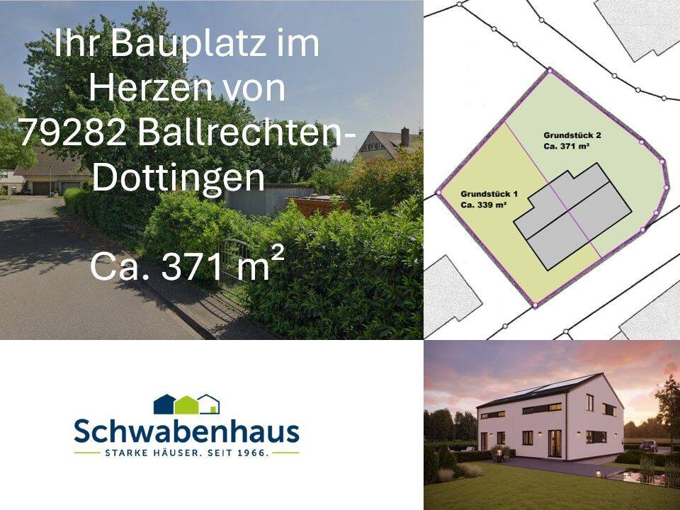 Sonniges Baugrundstück in Toplage von Ballrechten-Dottingen, 79282 Ballrechten-Dottingen