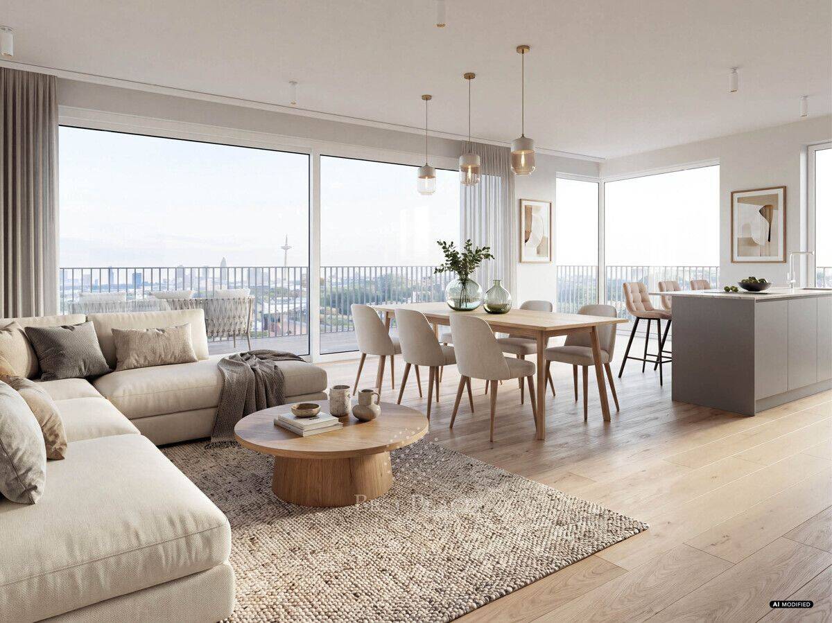 Das Leben darf großzügig sein: 3-Zimmer-Penthouse mit über 132 m² und Balkon in Frankfurt, 60437 Frankfurt am Main