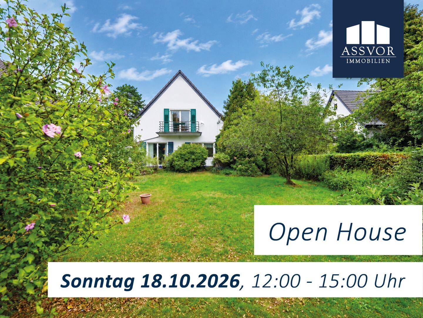 OPEN HOUSE am Sonntag, 18.10.2026 von 12 – 15 Uhr! Freistehendes Einfamilienhaus in Lohausen, 40474 Düsseldorf (Golzheim Lohausen Pempelfort Stockum)