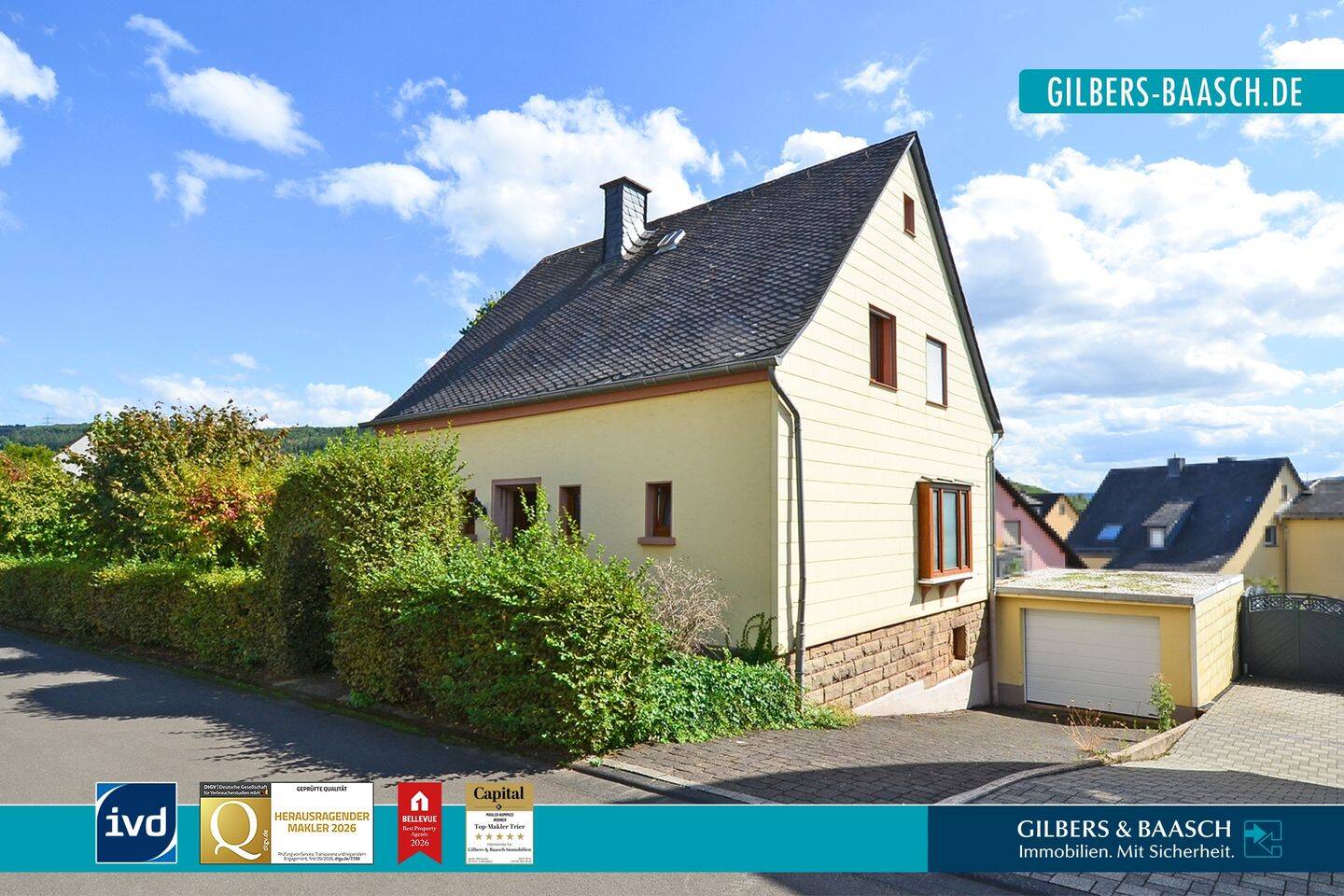 Schweich: freistehendes Einfamilienhaus, Garage und großer Garten in familienfreundlichem Umfeld, 54338 Schweich