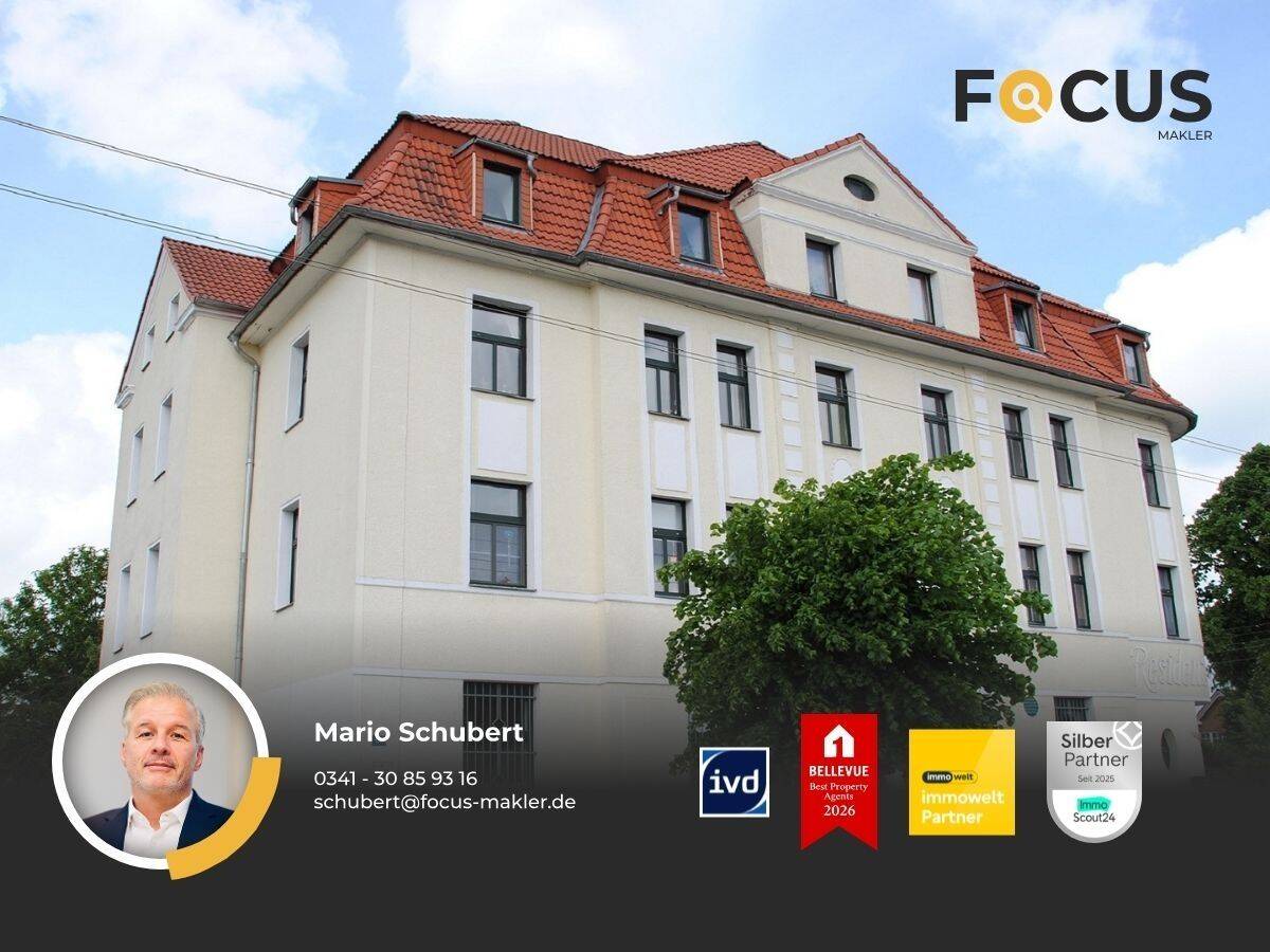Lindenthal – helle und günstige 4-Raumwohnung mit Tageslichtbad, Wanne und Stellplatzmöglichkeit, 4158 Leipzig (Güterverkehrszentrum Lindenthal Lützschena-Stahmeln Wiederitzsch)