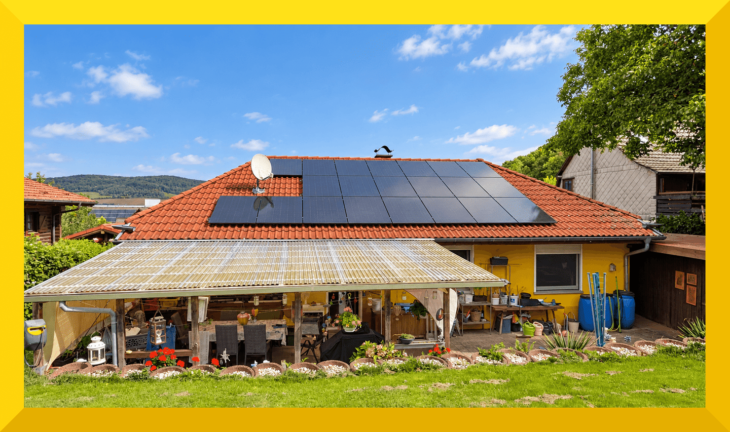 [Bungalow] Traumhafte Lage mit Terrasse, PV-Anlage, Speicher, Wärmepumpe und mehr, 34346 Hann. Münden