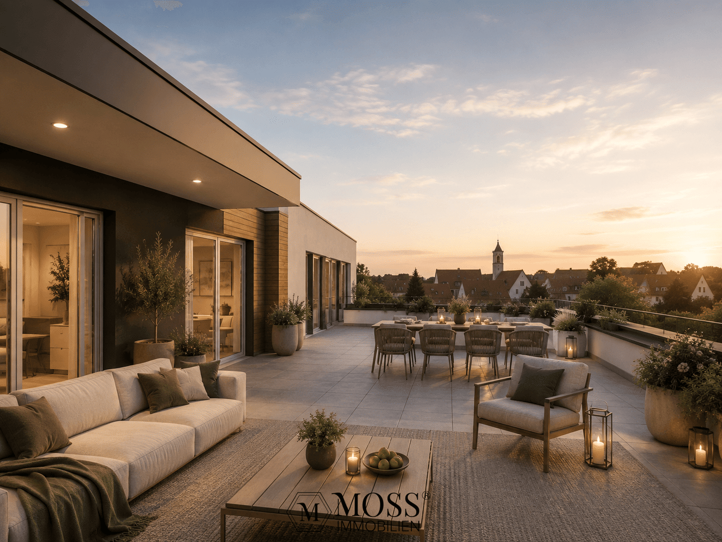 Ein besonderer Ort zum Leben – Penthouse über den Dächern von Weisweil, 79367 Weisweil