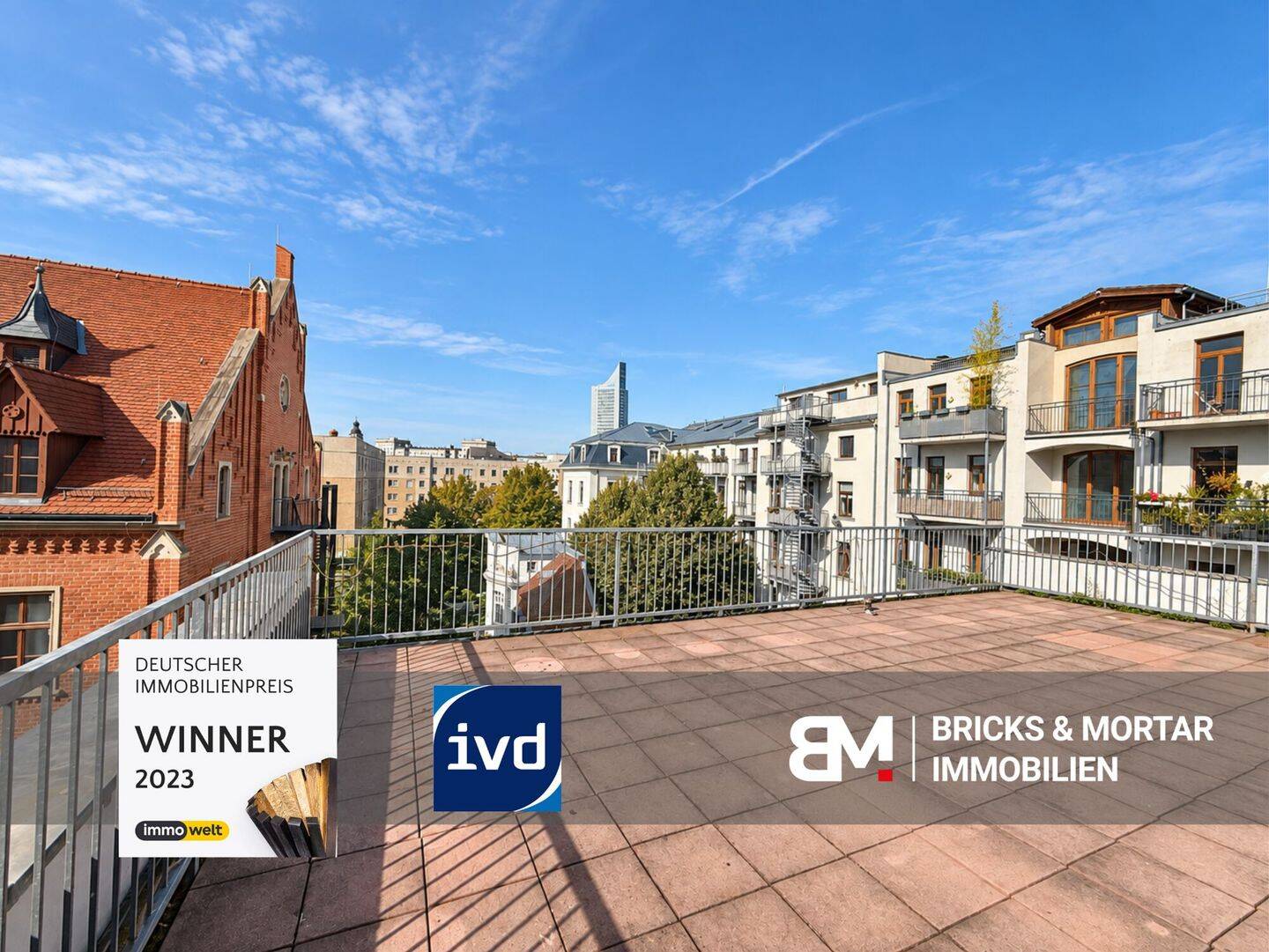 Einzigartiges Wohnerlebnis mit riesiger Dachterrasse & traumhafter Aussicht, 4103 Leipzig (Zentrum Zentrum-Ost Zentrum-Südost)