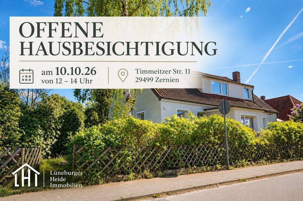 **Offene Hausbesichtigung am 10.10.2026** Provisionsfrei und Handwerker aufgepasst, 29499 Zernien