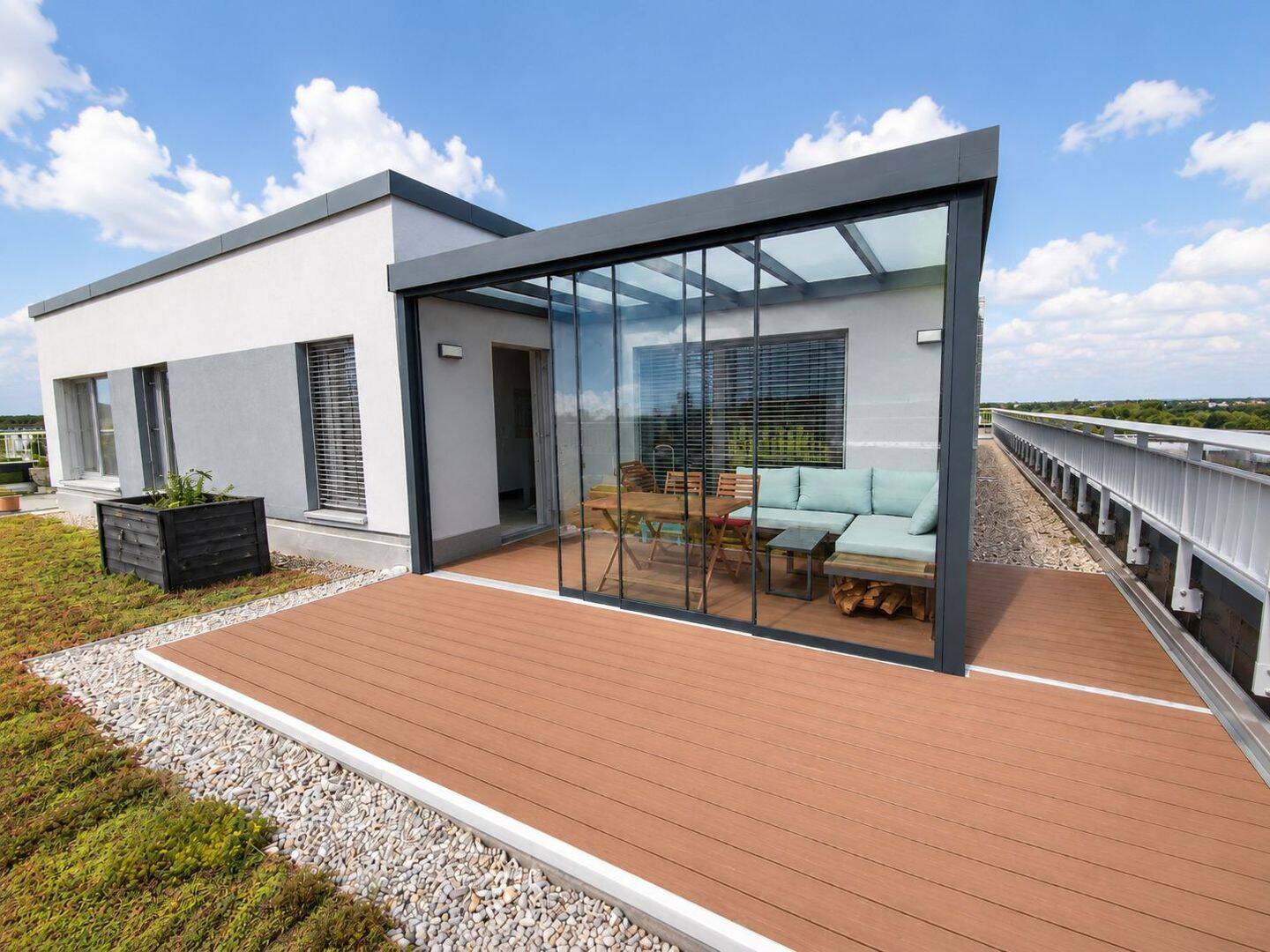 Exklusives Penthouse über den Dächern Braunschweigs – Harzblick, Sauna und großzügige Terrassen, 38120 Braunschweig (Braunschweig Timmerlah Weststadt)