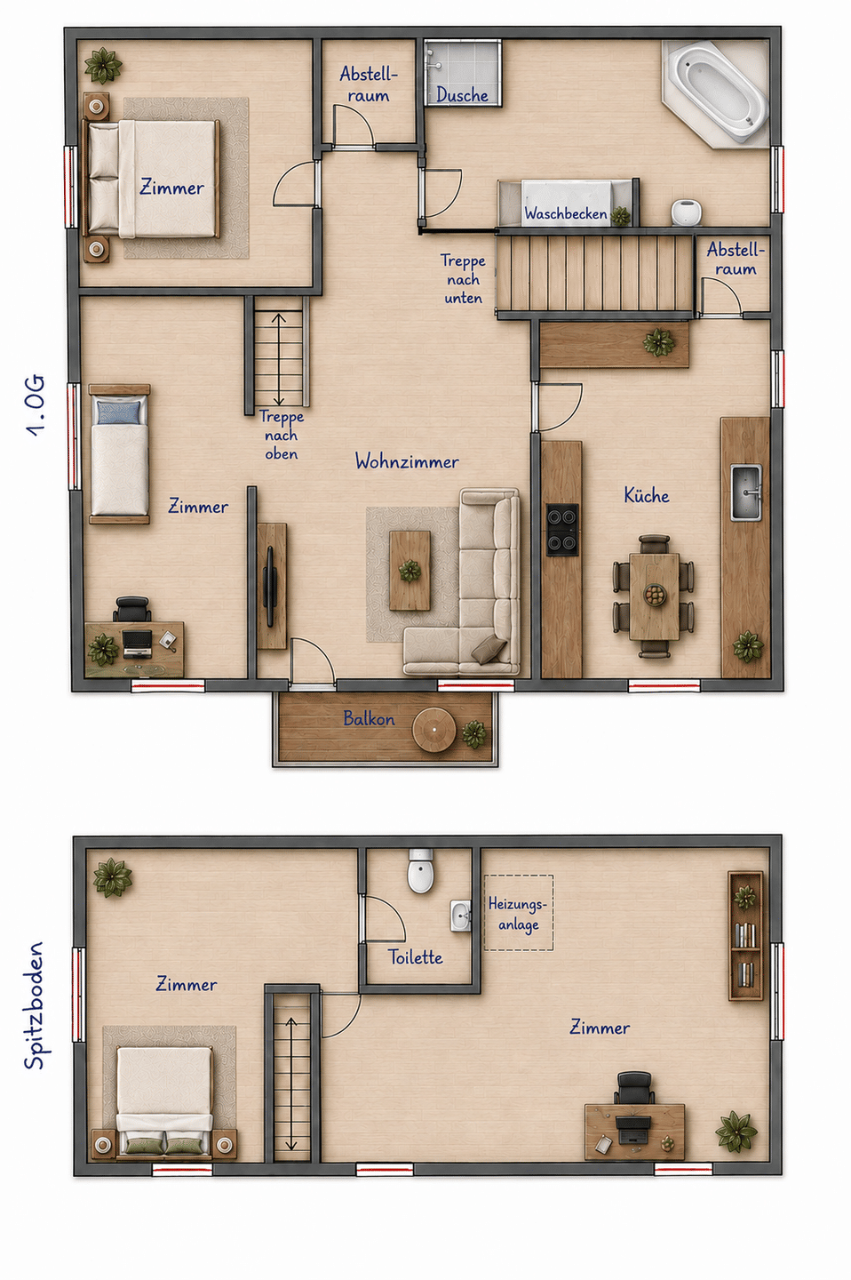 Familienfreundliche 4,5-Zimmer-Wohnung mit Balkon in Hamburg Billstedt, 22117 Hamburg (Mitte Billstedt)