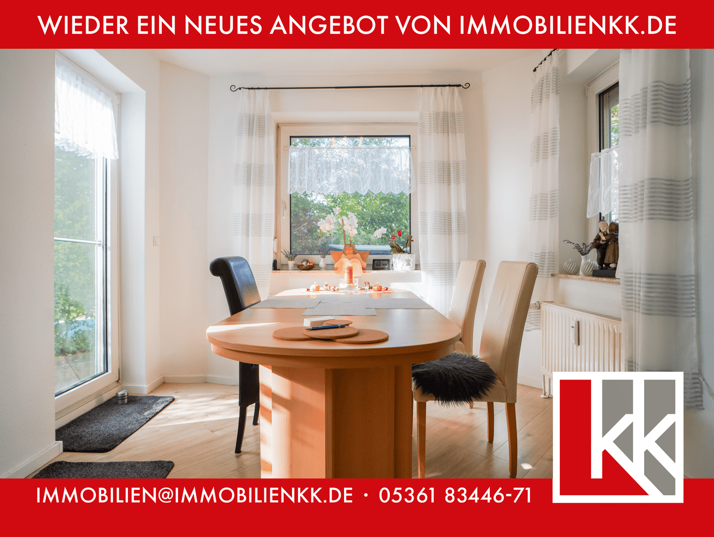 Sonnige 3-Zimmer-Erdgeschosswohnung im Kern von Lehre – Barrierearm mit privatem Garten, 38165 Lehre