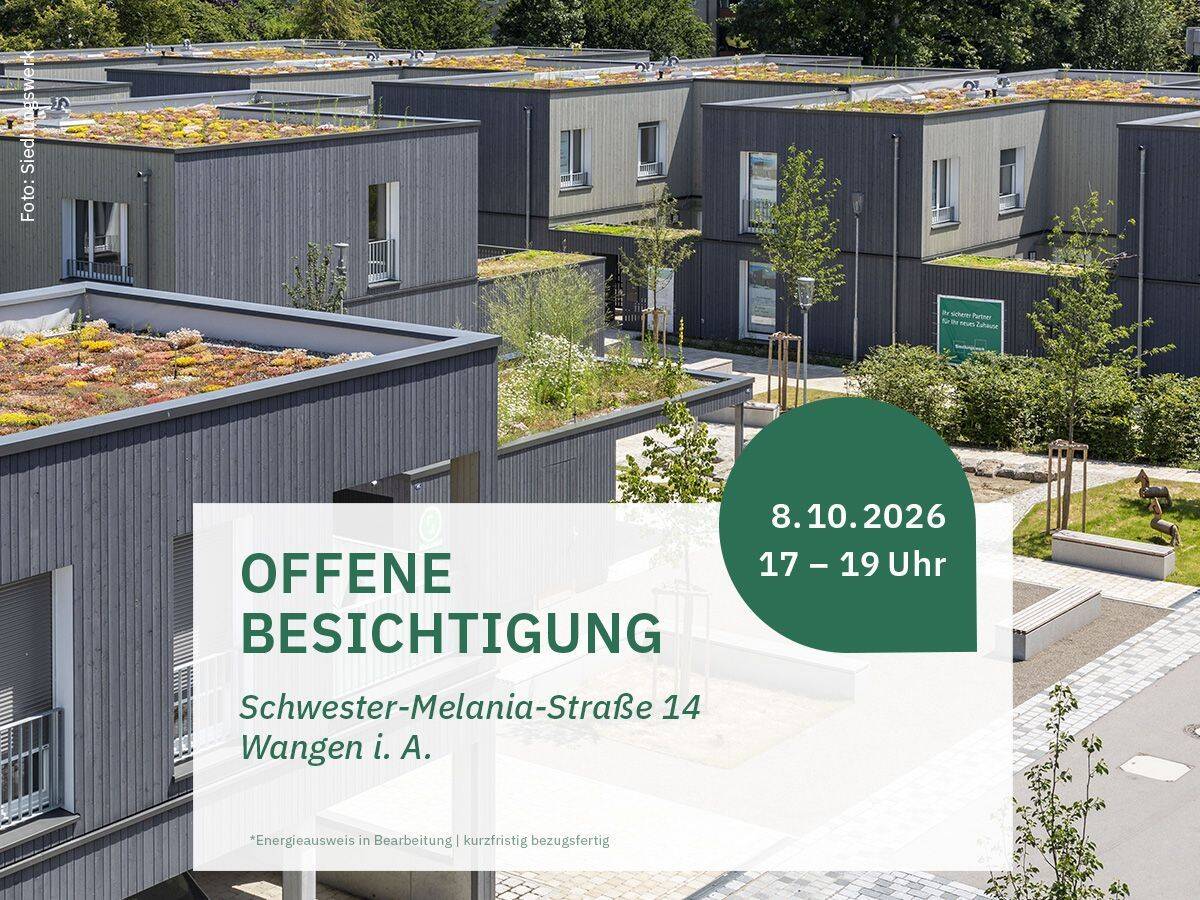 Mittelhaus in Wangen im Allgäu »RH in Wangen im Allgäu Wohnen am Argenbogen«, 88239 Wangen im Allgäu