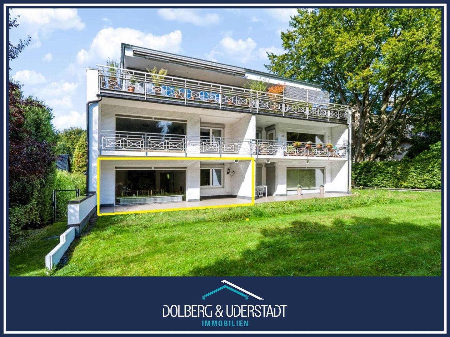 Wohnen in grüner Top-Lage von Wellingsbüttel – 2,5 Zimmer mit großzügiger Terrasse und Tiefgarage, 22391 Hamburg (Wandsbek)