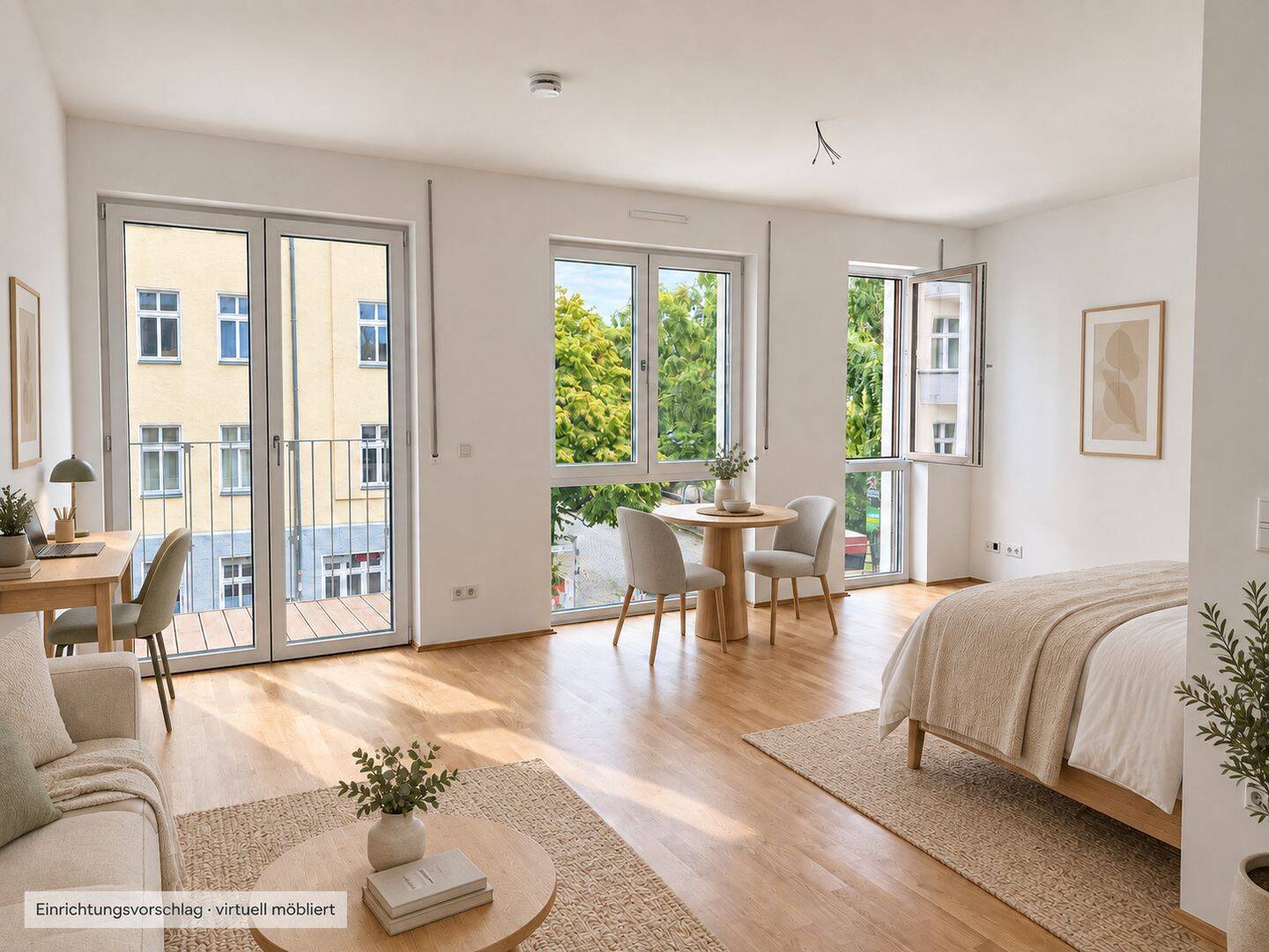 Modernes Studio-Apartment in Prenzlauer Berg – neue hochwertige Einbauküche & Balkon, 10439 Berlin (Pankow Prenzlauer Berg)