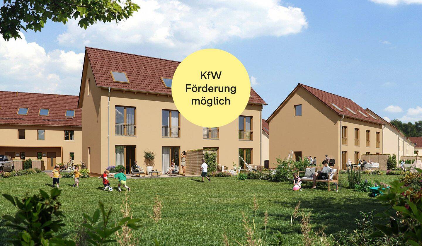 Doppelhaushälfte mit Dachgeschoss zum Ausbauen, 4463 Großpösna