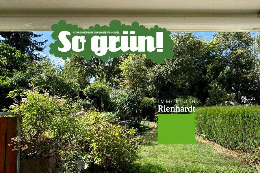 So grün! 3-Zimmer-Wohnung in Ludwigsburg-Oßweil, 71640 Ludwigsburg