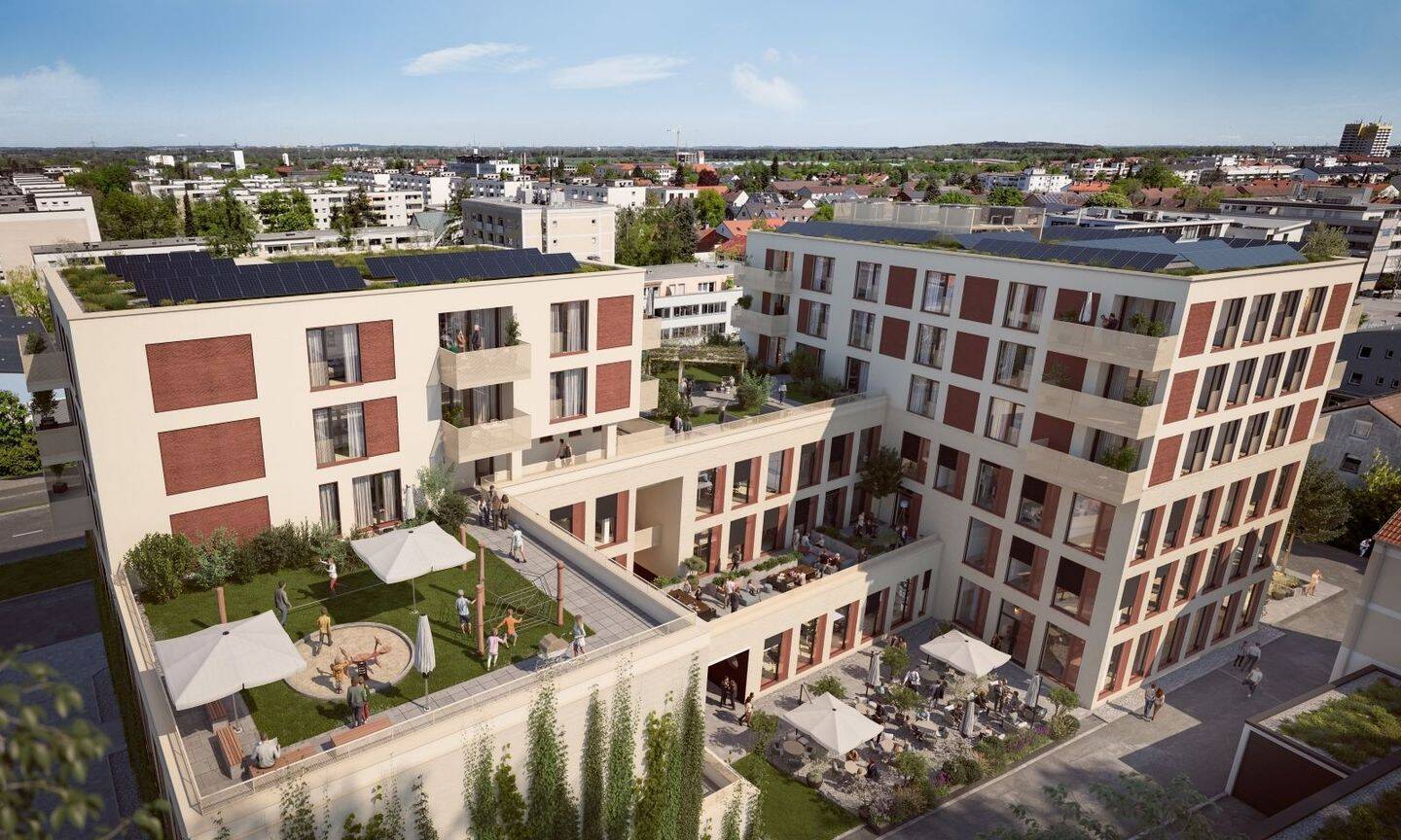 Zentral gelegene, perfekt geschnittene 3-Zimmer-Wohnung mit West-Balkon, 82110 Germering