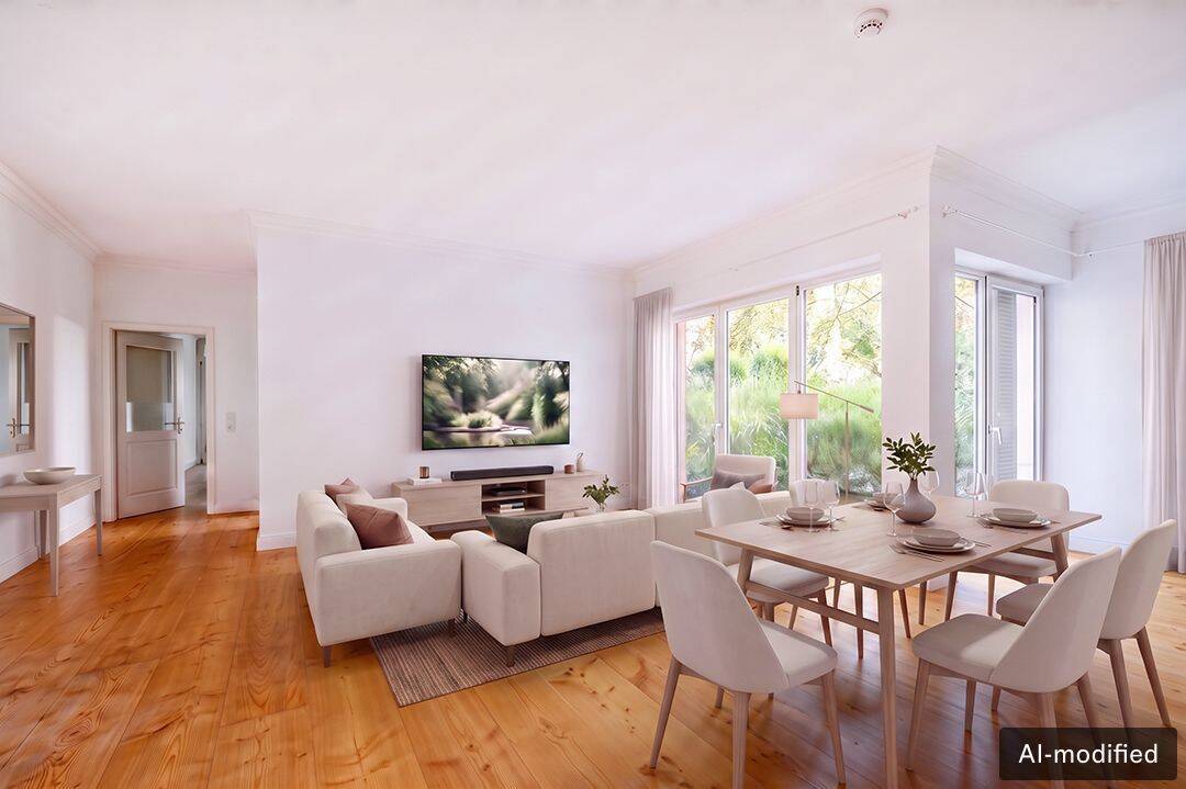 Exklusive Gartenwohnung im Kollwitzkiez: Modernes Wohnen mit Terrasse und Kamin, 10405 Berlin (Pankow Prenzlauer Berg)