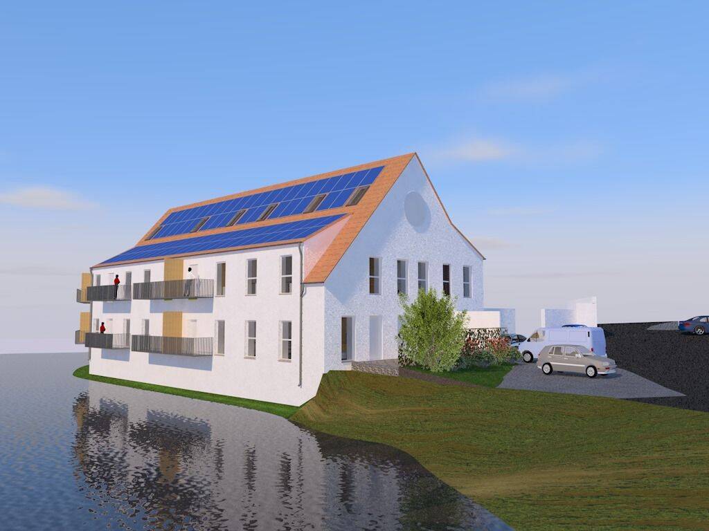 Großzügige Erdgeschosswohnung mit Terrasse, idyllisch gelegen an der Egau, in der neuen Wohnanlage „Obere Mühle“ in Wittislingen, 89426 Wittislingen