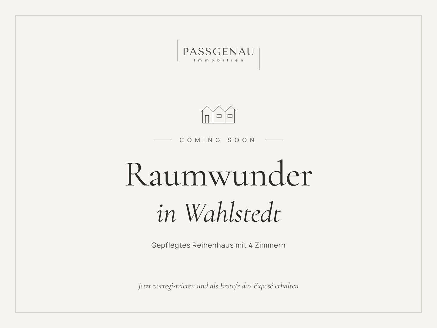 Coming Soon: Raumwunder in Wahlstedt!, 23812 Wahlstedt