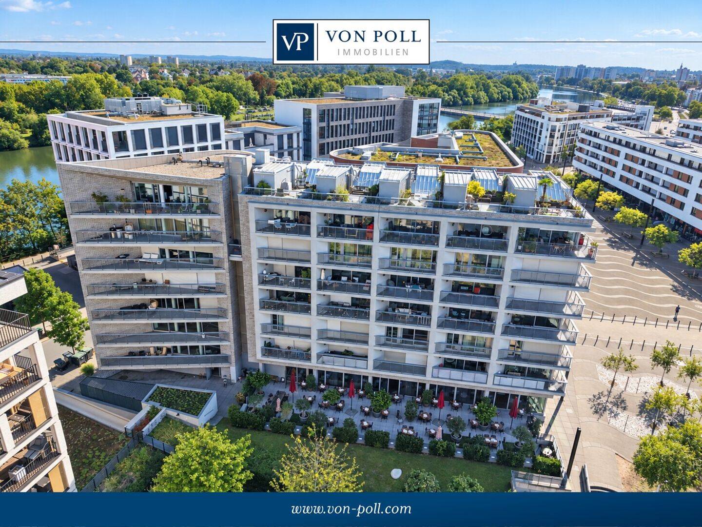 Exklusive Wohnung direkt am Mainufer mit Skyline Blick, 63067 Offenbach am Main (Kaiserlei Offenbach am Main)