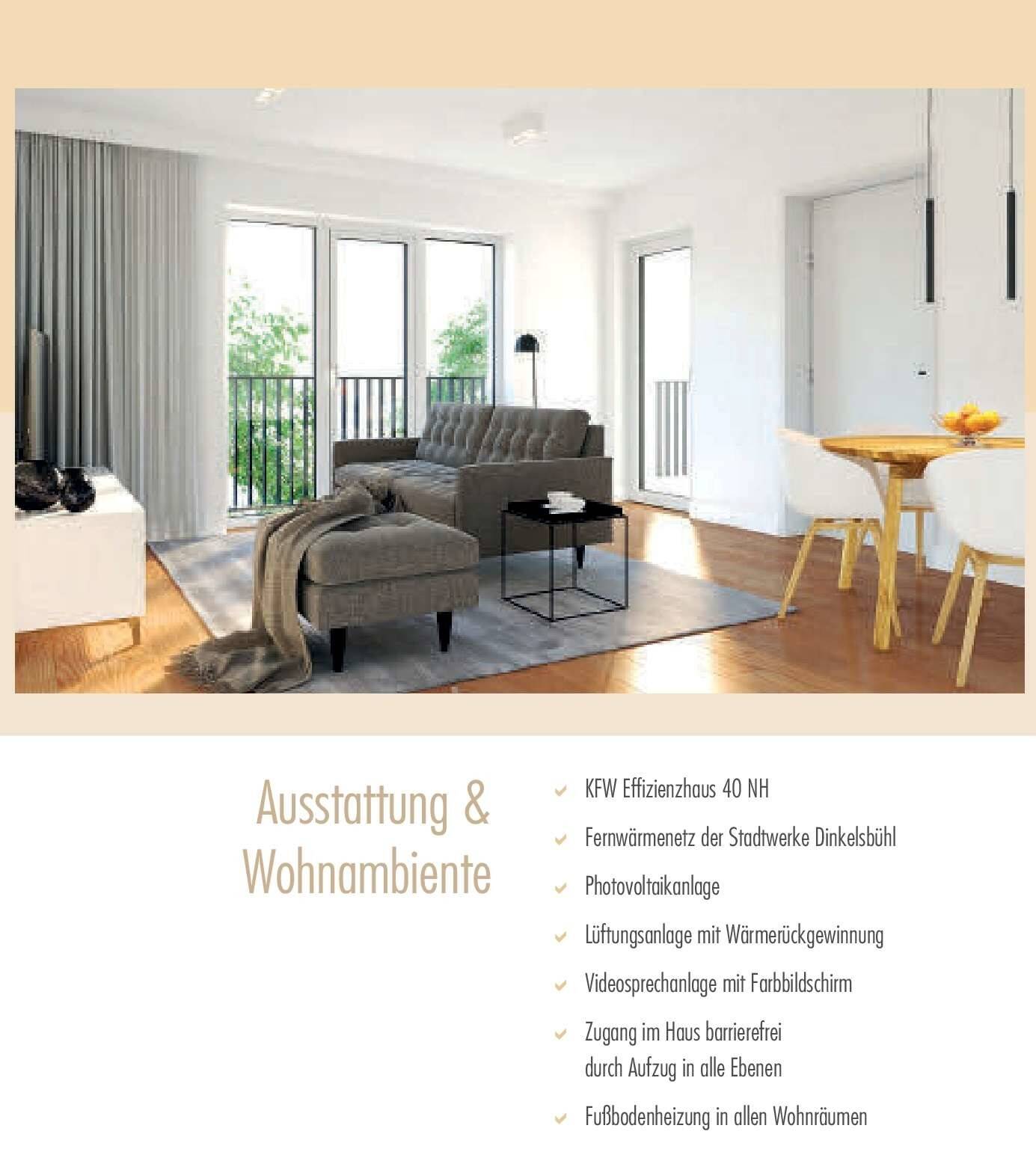 Neubau 3,5 Zi-Wg. mit Balkon im 1. OG – Aktion: Gutschein für Küche über € 5.000,– nur im Oktober!, 91550 Dinkelsbühl